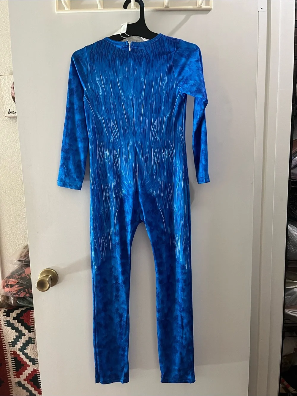 Blue Kids One-Piece Long Sleeve Unitard